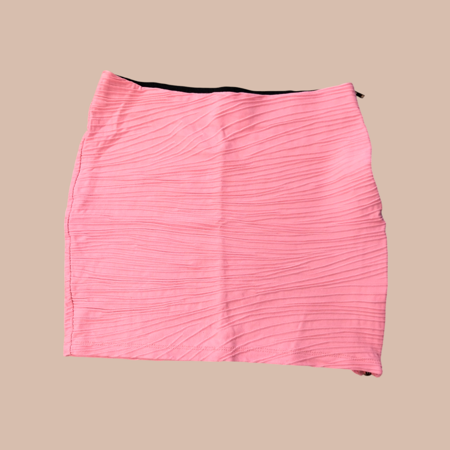 Side zip mini skirt