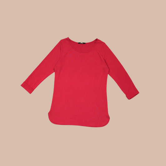 Solid color long sleeve top